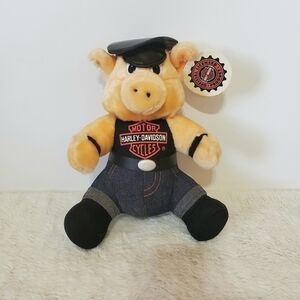 Harley Davidson H-D Vintage 10" Plush Hog Pig Collectors 1998 Play By Play